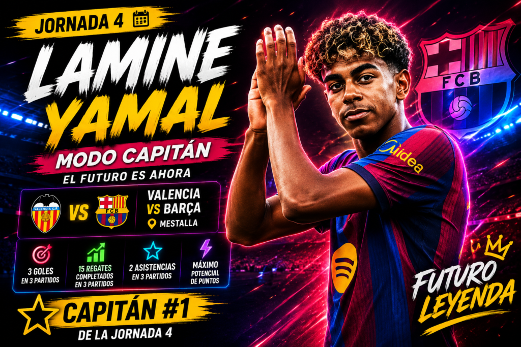 Lamine Yamal capitán fantasy jornada 4
