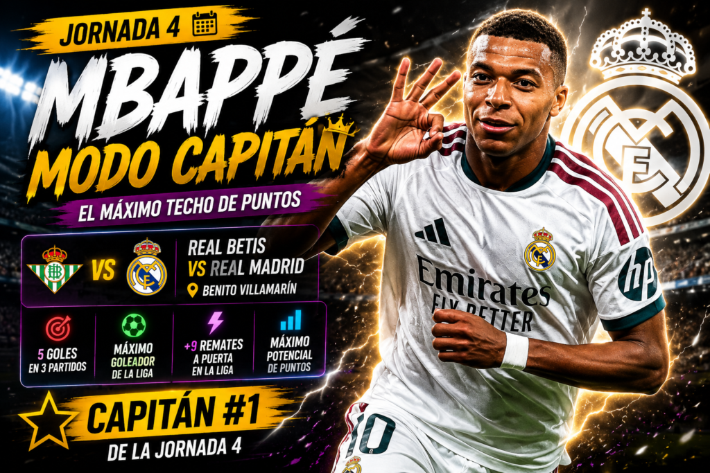 Mbappe capitán fantasy jornada 4